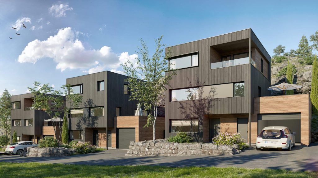 Et moderne nøkkelferdig hus fra Hellvik Hus.